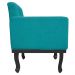 kit 02 Poltronas Classic Pés Luís XV Suede Azul Turquesa - Amarena Móveis