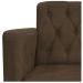kit 02 Poltronas Classic Pés Luís XV Suede Marrom - Amarena Móveis