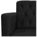 kit 02 Poltronas Classic Pés Luís XV Suede Preto - Amarena Móveis