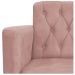 kit 02 Poltronas Classic Pés Luís XV Suede Rosê - Amarena Móveis