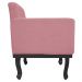 kit 02 Poltronas Classic Pés Luís XV Suede Rosa Bebê - Amarena Móveis