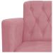 kit 02 Poltronas Classic Pés Luís XV Suede Rosa Bebê - Amarena Móveis