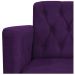 kit 02 Poltronas Classic Pés Luís XV Suede Roxo - Amarena Móveis
