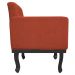 kit 02 Poltronas Classic Pés Luís XV Suede Terracota - Amarena Móveis