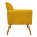 kit 02 Poltronas Laura Palito Mel Suede Amarelo - Amarena Móveis