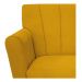 kit 02 Poltronas Laura Palito Mel Suede Amarelo - Amarena Móveis