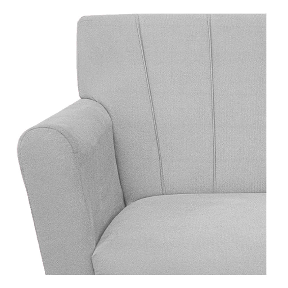 kit 02 Poltronas Laura Palito Mel Suede Branco - Amarena Móveis