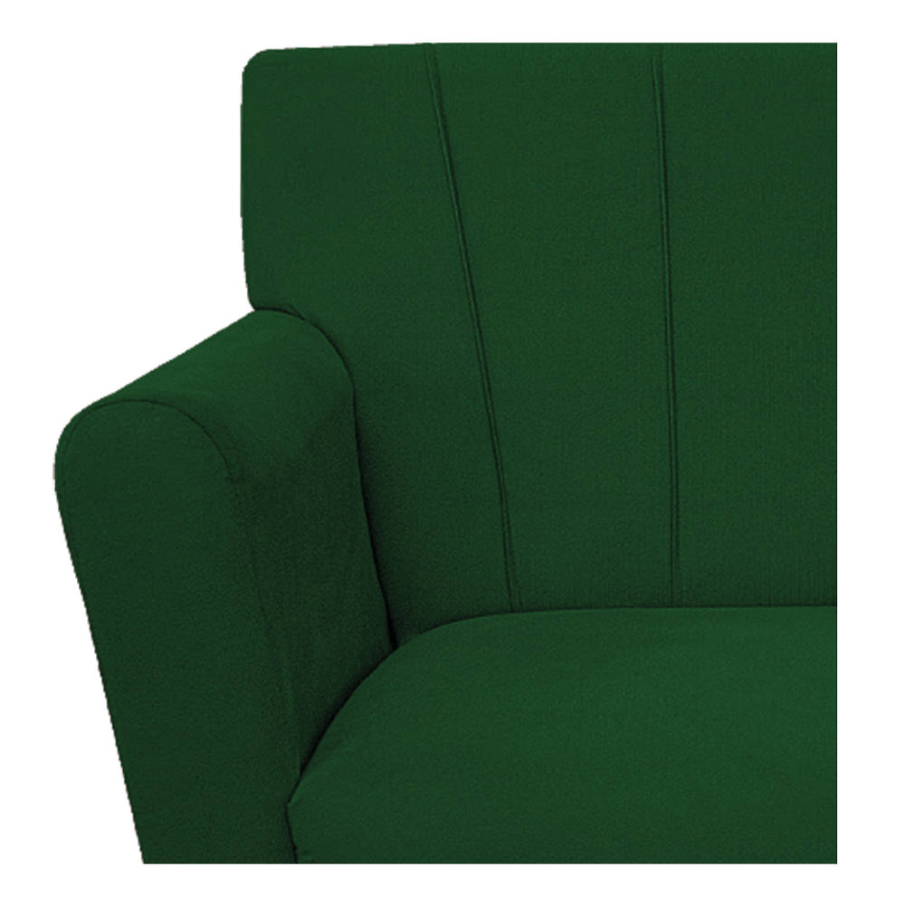 kit 02 Poltronas Laura Palito Mel Suede Verde - Amarena Móveis