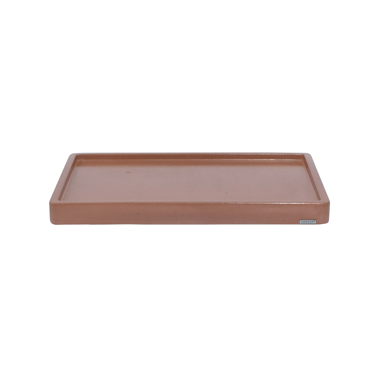 Bandeja Retangular XG em concreto - Terracota