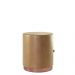 Kit 2 Banco Puff Redondo Decorativo Viena Amarula - Adz