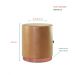 Kit 2 Banco Puff Redondo Decorativo Viena Amarula - Adz