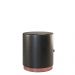 Kit 2 Banco Puff Redondo Decorativo Viena Preto - Adz