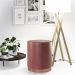 Kit 2 Banco Puff Redondo Decorativo Viena Telha - Adz