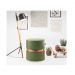 Kit 2 Mesas Auxiliares Lisboa + 1 Puff Miami Verde Adz
