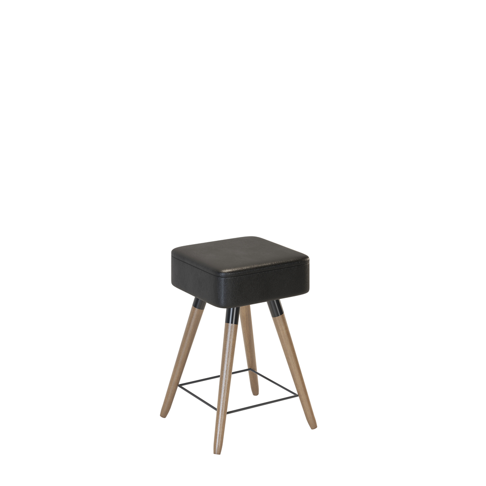 Kit 4 Bancos Banquetas Baixas Acre Preto - Adz