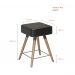 Kit 4 Bancos Banquetas Baixas Acre Preto - Adz