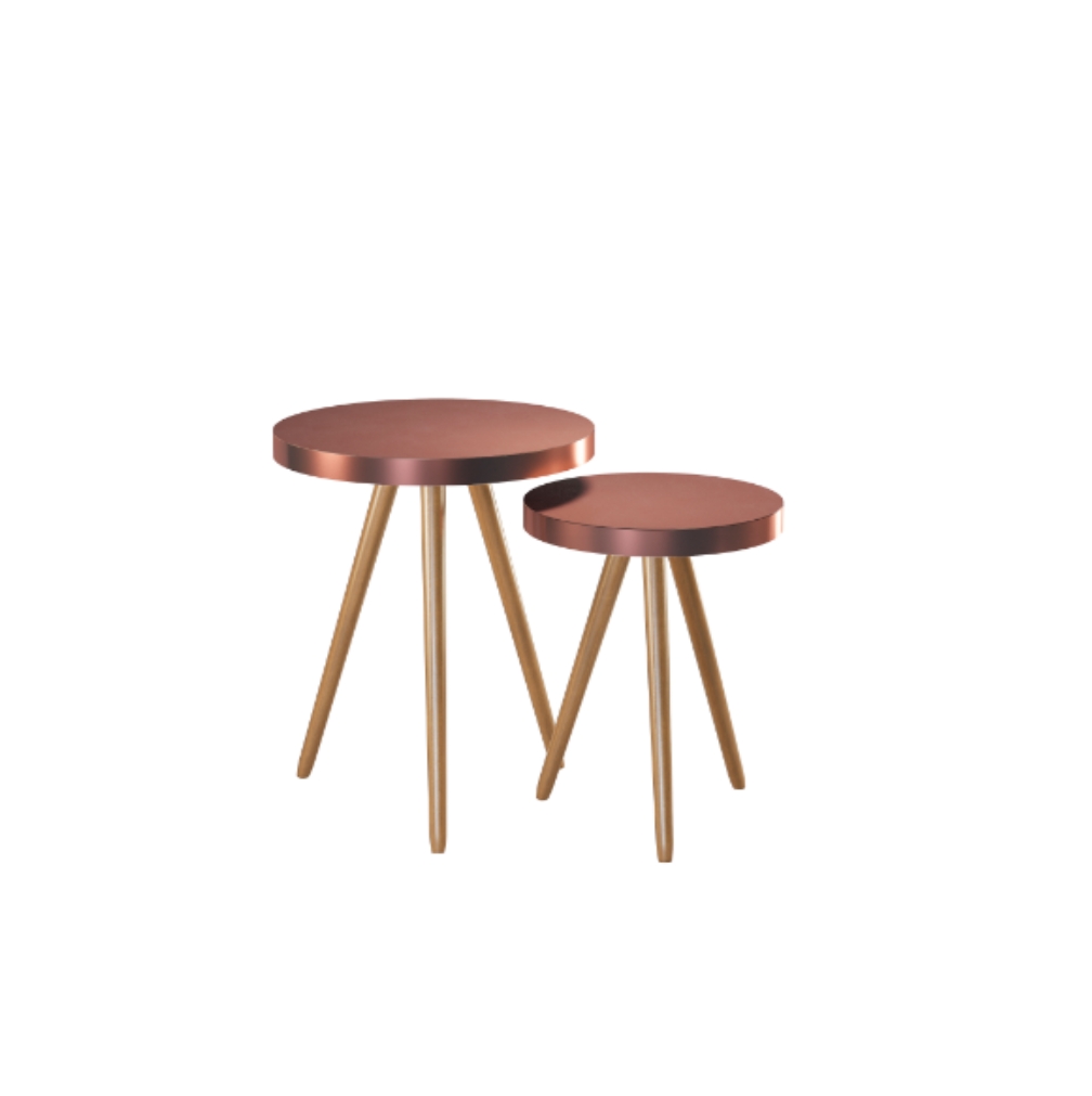 Kit 4 Banquetas Altas Estofadas Florença Amarula - Adz