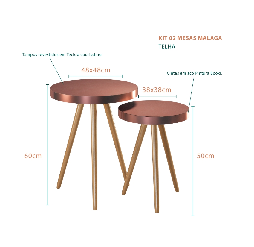 Kit 4 Banquetas Altas Estofadas Florença Amarula - Adz
