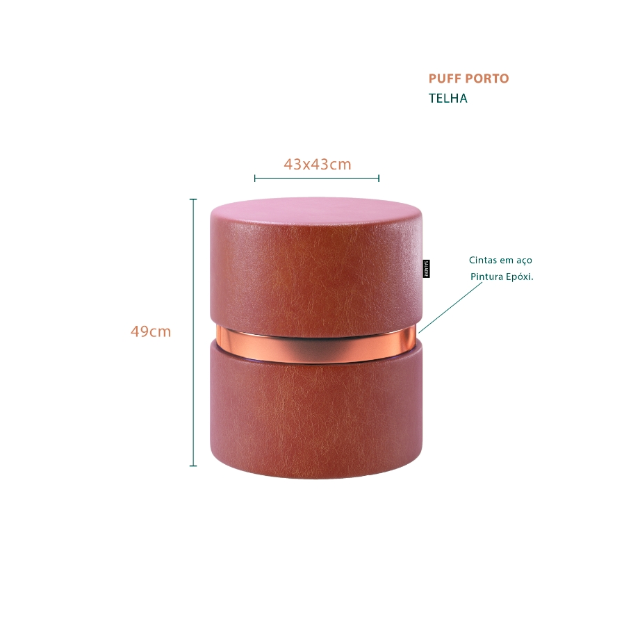 Kit 4 Banquetas Altas Estofadas Florença Amarula - Adz