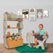 Mesa e Cadeira Infantil de Encaixe Natureza Azul