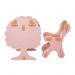 Mesa e Cadeira Infantil de Encaixe Natureza Rosa