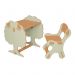 Mesa e Cadeira Infantil de Encaixe Natureza Verde