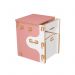 Mesa e Cadeira Infantil de Encaixe Quebra-cabeça Rosa