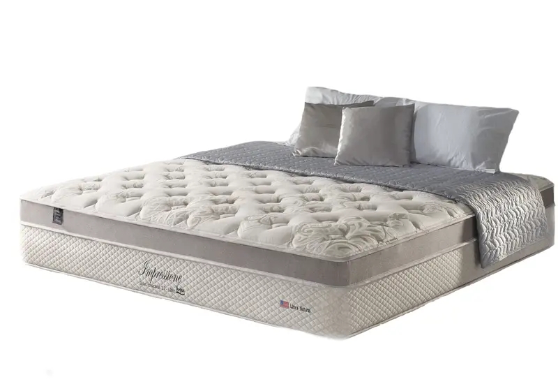 Colchão King Size De Molas Pocket Em Viscoelástico Com Látex Natural Luxuoso Impressione Anjos Selado Pelo Inmetro