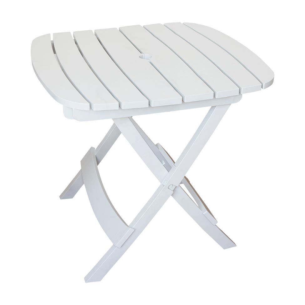 Conjunto com 2 Mesas para Área Externa Retangulares Mobiliario Branco