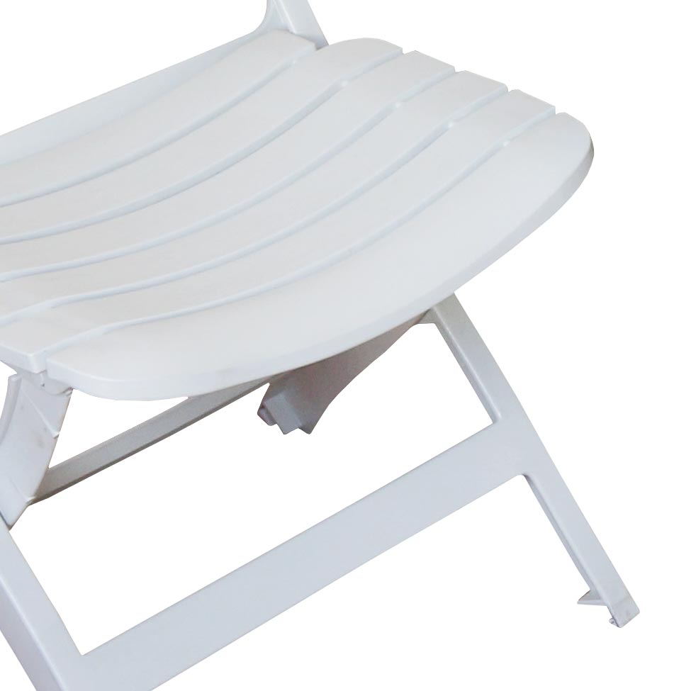 Conjunto com 4 Cadeiras Dobravél Ripada Diamantina Branco