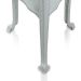 Conjunto de Mesa de Plástico Redonda 70cm e 2 Cadeiras Colonial Branco