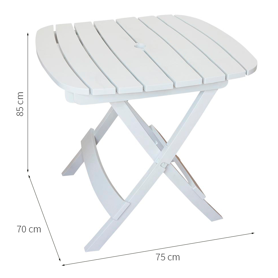 Mesa Dobrável Diamantina Branca