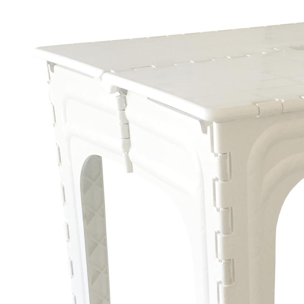 Mesa de Plástico Dobrável Americana Branca