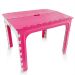 Mesa de Plástico Dobrável Infantil Turminha Rosa