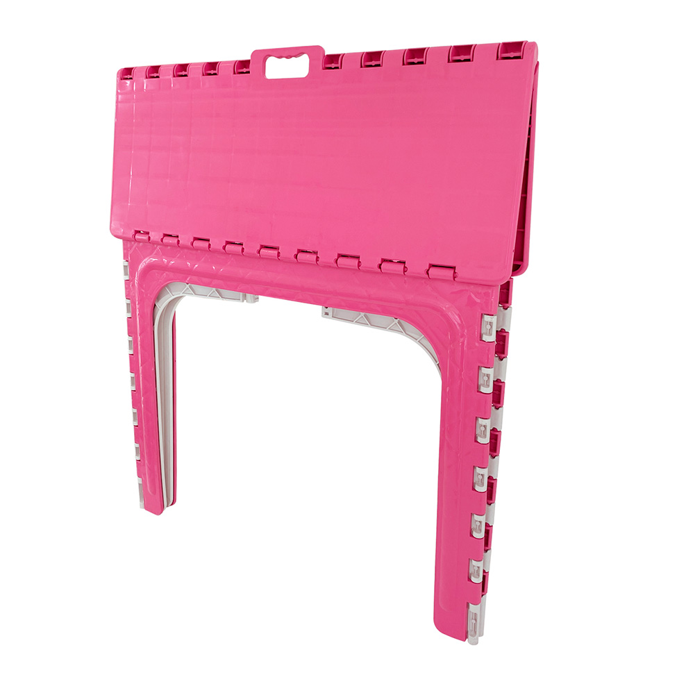 Mesa de Plástico Dobrável Infantil Turminha Rosa