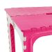 Mesa de Plástico Dobrável Infantil Turminha Rosa