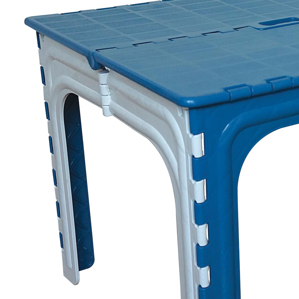Mesa de Plástico Infantil Dobravél Azul