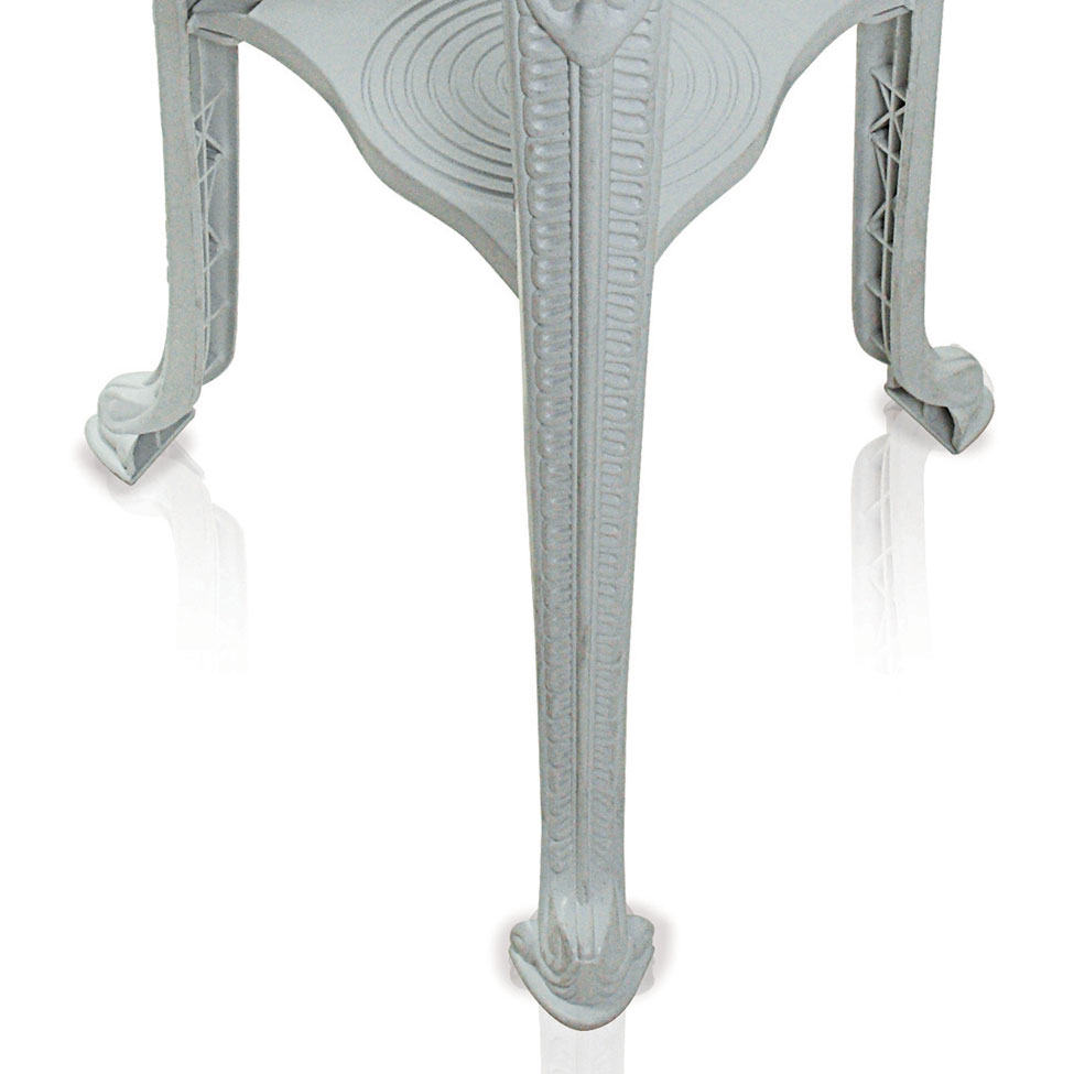 Mesa de Plástico Redonda Colonial Polipropileno Branca Antares