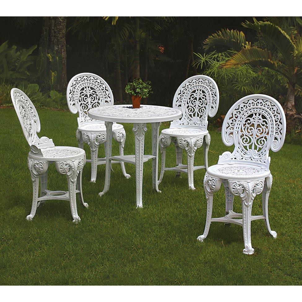Mesa de Plástico Redonda Colonial Polipropileno Branca Antares