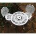 Mesa de Plástico Redonda Colonial Polipropileno Branca Antares