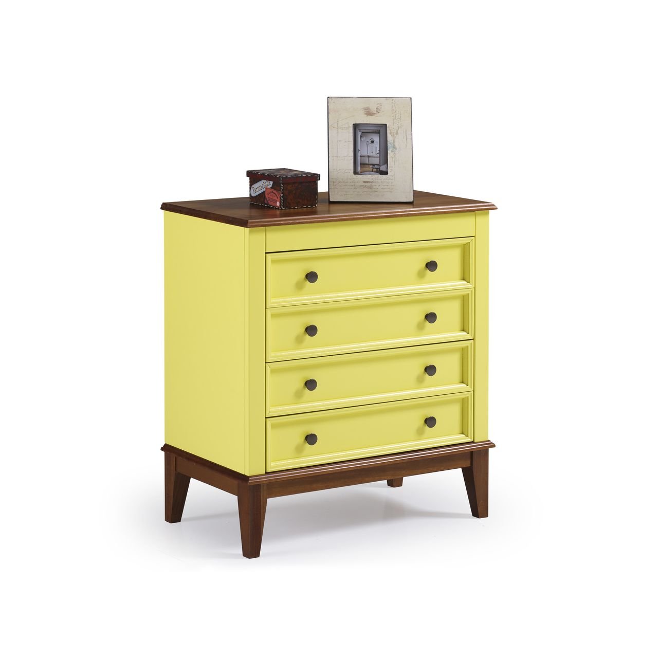 Cômoda 4 Gavetas  - AMARELO LEMON