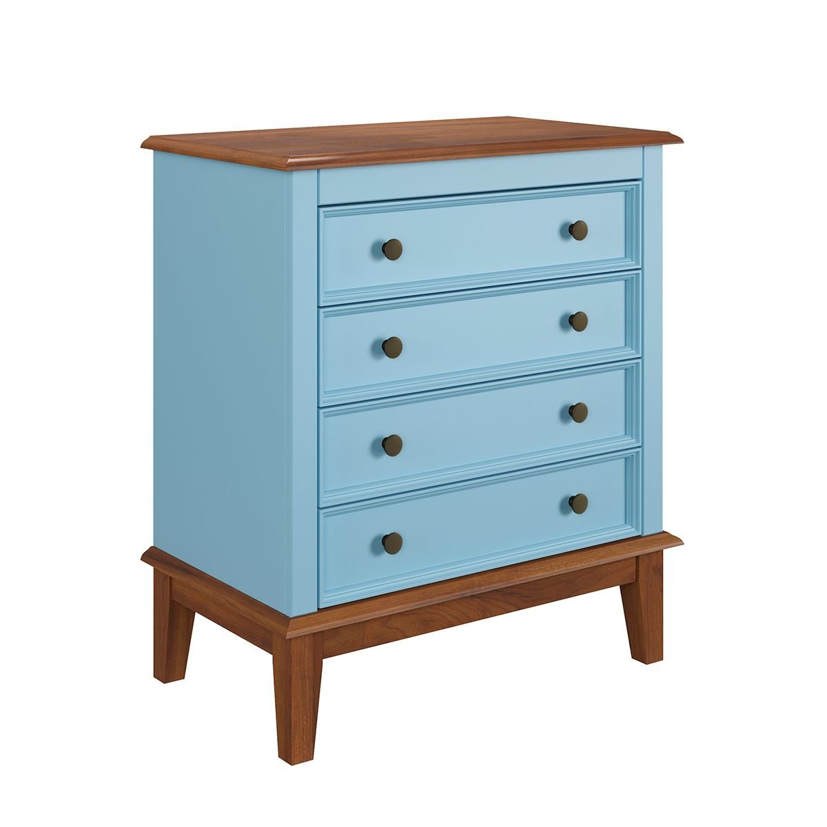 Cômoda 4 Gavetas  - AZUL