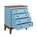 Cômoda 4 Gavetas  - AZUL