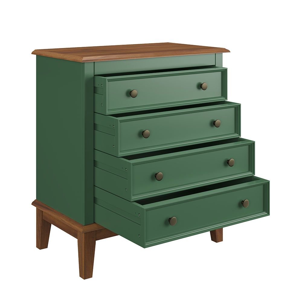 Cômoda 4 Gavetas  - Verde