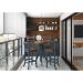 Conjunto Mesa Bistrô com 3 Banquetas Sevilha Azul Petróleo