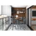 Conjunto Mesa Bistrô com 3 Banquetas Sevilha Cinza