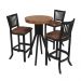 Conjunto Mesa Bistrô com 3 Banquetas Sevilha Preto