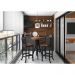 Conjunto Mesa Bistrô com 3 Banquetas Sevilha Preto