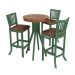 Conjunto Mesa Bistrô com 3 Banquetas Sevilha Verde