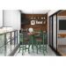Conjunto Mesa Bistrô com 3 Banquetas Sevilha Verde